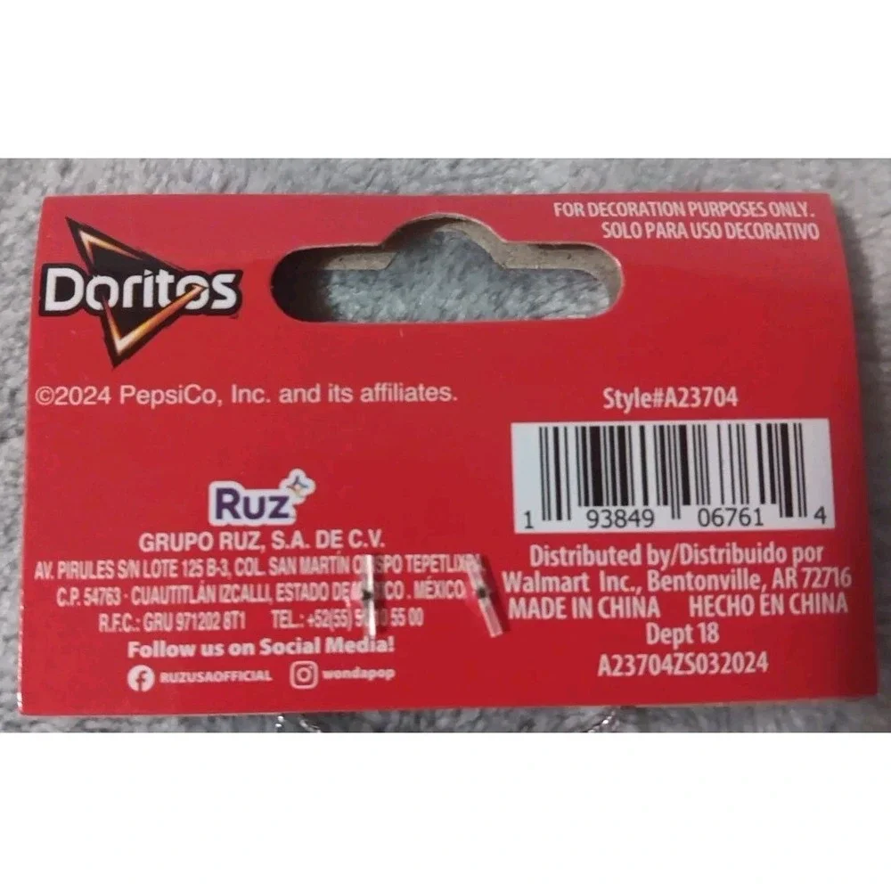Cool Ranch‎ Doritos Collectible Novelty Christmas Ornament 3.75